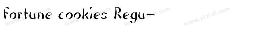 fortune cookies Regu字体转换